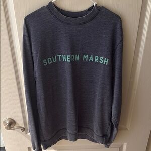Southern Marsh Gray Crewneck Sweater Casual Comfort